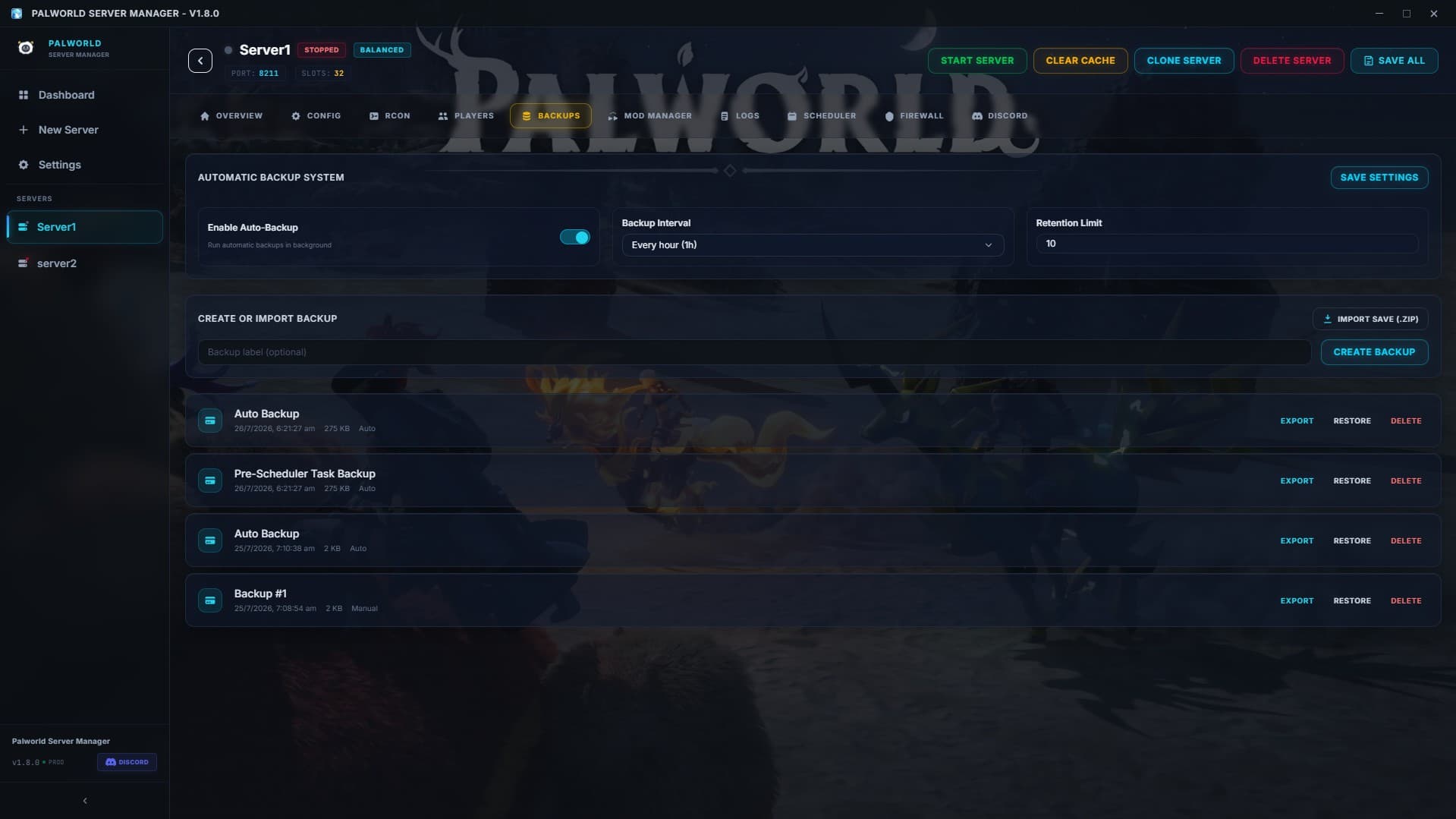 Player Management & Kick/Ban Controls